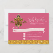 RSVP Parties scintillant Faux Gold Black Forme Fle (Dos)