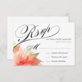 RSVP Peachy Orange Floral Deluxe 2 faces (Devant / Derrière)