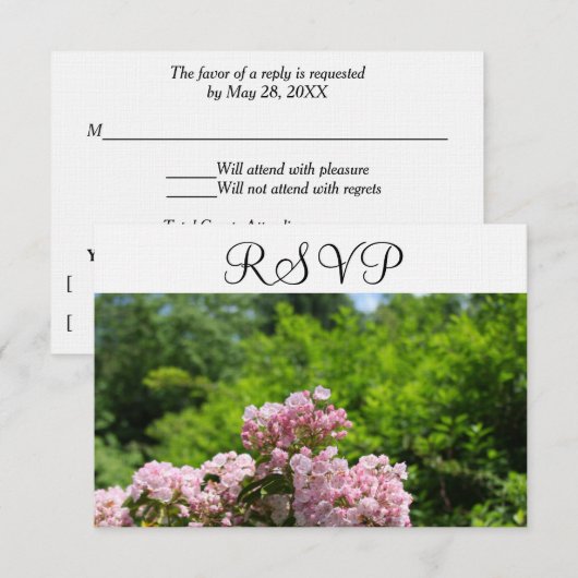 RSVP Pink Mountain Laurel Flowers (Devant / Derrière)