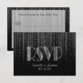 RSVP Pluie de Silver Star et noir (Devant / Derrière)
