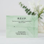 RSVP Plume Peacock Mint (Debout devant)