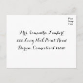 RSVP Polka Dot Mint Vert & Blanc Mariage - Menu (Dos)