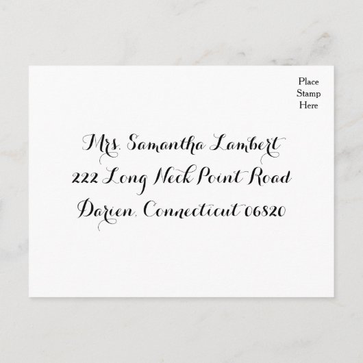 RSVP Polka Dot Mint Vert & Blanc Mariage - Menu (Dos)