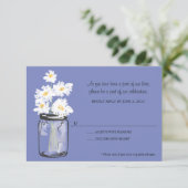 RSVP - Pot Mason rempli de marguerites blanches (Debout devant)