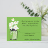 RSVP - Pot Mason rempli de marguerites blanches (Debout devant)