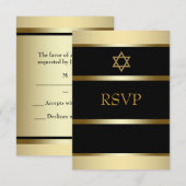 RSVP pour la Bar Mitzvah de l'Or Noir (Devant / Derrière)