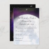 RSVP pour le Mariage à thème spatial (Devant / Derrière)