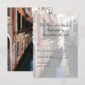 RSVP pour le Mariage à thème vénitien (Devant / Derrière)