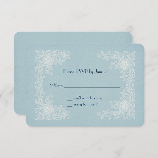 RSVP pour les coins de renouveau Vow (Devant / Derrière)