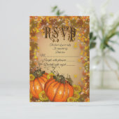 RSVP pour les faire-part de mariage d'automne "Cou (Debout devant)