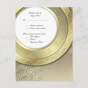 RSVP pour l'invitation à la réception/dîner