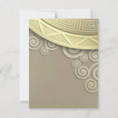 RSVP pour l'invitation à la réception/dîner (Dos)