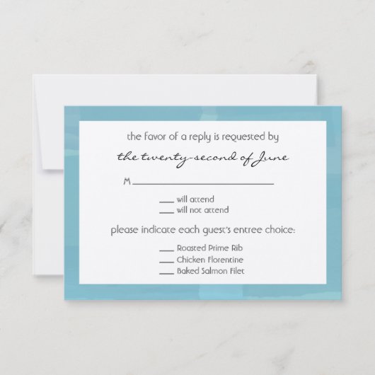 RSVP pour mariage (Devant)
