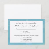 RSVP pour mariage (Devant / Derrière)