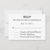 RSVP pour mariage (Devant)