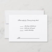 RSVP pour mariage (Devant)