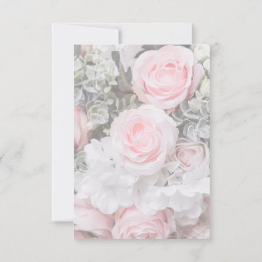 RSVP pour mariage | Rose géométrique moderne (Dos)