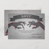 RSVP pour un Faire-part de mariage zombie (Devant / Derrière)