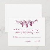 RSVP pour un mariage au milieu des vignes (Devant / Derrière)