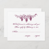 RSVP pour un mariage dans un pays viticole (Devant / Derrière)