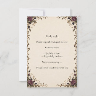 RSVP pour un mariage de conte de fée aux roses pru