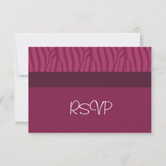 RSVP pour un mariage framboise (Devant)