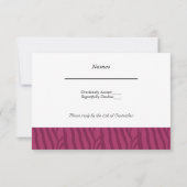 RSVP pour un mariage framboise (Dos)