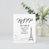 RSVP pour un mariage Parisian Doodles (Debout devant)