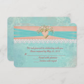 RSVP pour un mariage romantique (Devant / Derrière)