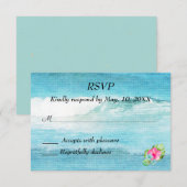 RSVP pour un mariage sur la plage (Devant / Derrière)