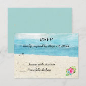 RSVP pour un mariage sur la plage (Devant / Derrière)