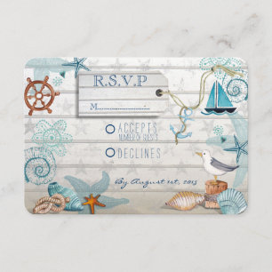 RSVP pour un mariage sur la plage nautique