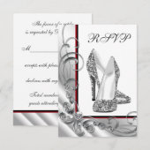 RSVP pour une fête d'anniversaire avec une chaussu (Devant / Derrière)