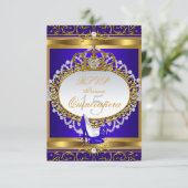 RSVP Princesse Quinceanera Elite Royal Blue Chauss (Debout devant)