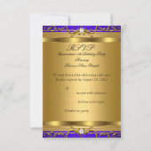 RSVP Princesse Quinceanera Elite Royal Blue Chauss (Dos)