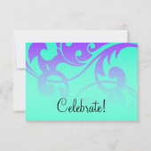 RSVP Purple et Aqua Contemporary Swils (Devant)