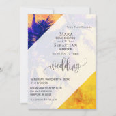 *~* RSVP QR AP13 Exotic PHOTO Palms Invitation Kaart (Voorkant)