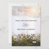 *~* RSVP QR AR31 Faire-part de mariage Fleurs Mist (Devant)