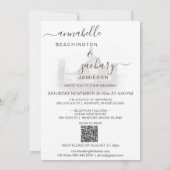 *~* RSVP QR Barn American Flag AR19 Wedding  Kaart (Achterkant)