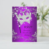 RSVP Quinceanera violet 15e anniversaire Masquerad (Debout devant)