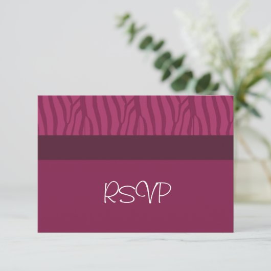 RSVP Raspberry Wedding (Staand voorkant)