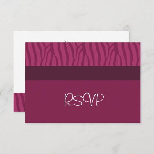 RSVP Raspberry Wedding (Voorkant / Achterkant)