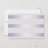 RSVP | Rayures de monogramme violet argenté brill (Dos)