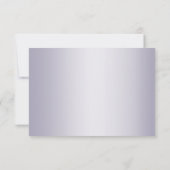 RSVP |  Rayures en monogramme violet argenté paill (Dos)