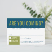 RSVP REACTIE fun bold block olijf donkerblauw (Staand voorkant)