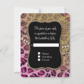 RSVP Reactie Hot Pink Gold Leopard Animal Print (Achterkant)