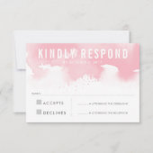 RSVP REACTIE Moderne waterverf blush roze (Voorkant)