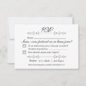 RSVP. Reactie RSVP Kaartje (Voorkant)