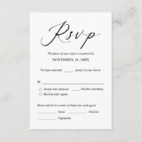 RSVP-reactie voor huwelijksuitnodiging, e-mailkaar
