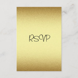 RSVP-reactiekaart Alle gebeurtenissen Elegant Gold RSVP Kaartje